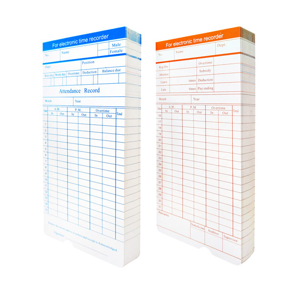 VEVOR Time Cards 6 Columns TwoSided Monthly Timesheets Wayfair Canada